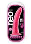Neo Elite Silicone Dual Density Dildo 7.5in - Neon Pink